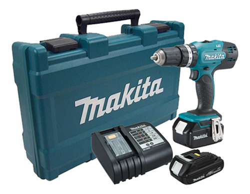 Taladro Atornillador Percutor Makita Dhp453sye + 2 Bat 18 V