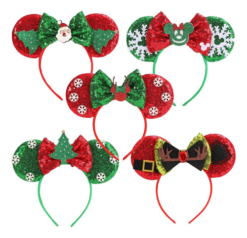# Diadema Navideña Con Forma De Orejas De Ratón De Pack Of 5