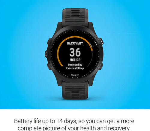Smartwatch Garmin Forerunner 945 Gps Triathlon Running Music Negro Negro Negro