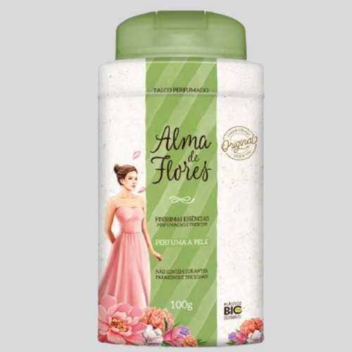 Kit 12 Talco Alma De Flores Tradicional 100g - Memphis