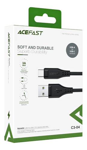 Cable Acefast C304 Usb Tipo C 3a