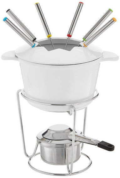 Set fondue de queso Sierra 11/ PC Hierro Fundido Blanco