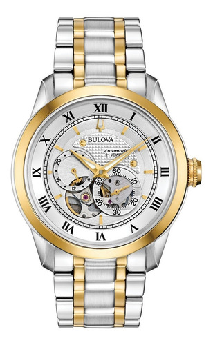 Reloj Bulova Wilton Style Open Heart 98a230 Original E-watch