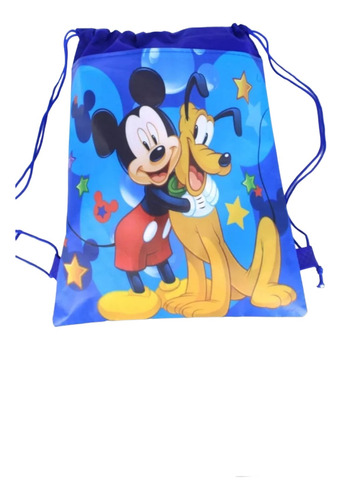 Bolsa Mochila Infantil Resistente Con Cordón Multiuso Mickey