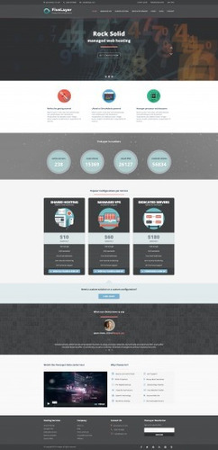 Fivelayer - Web Hosting, Responsive Html Template