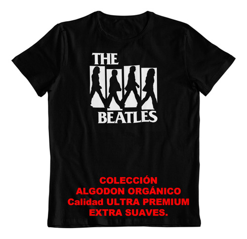 Polera - Dtf - Algodon Organico - The Beatles Abbey Road