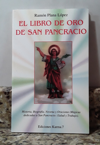 El Libro De Oro De San Pancracio - Ramon Plana