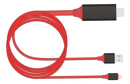 Adaptador Av De Tv Digital Para iPhone Cable Usb A Hdmi Hdtv