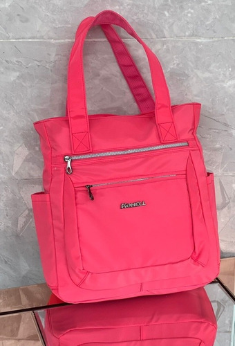 Bolso Para Mujer Estilo Cartera Bolsillos Laterales Grande