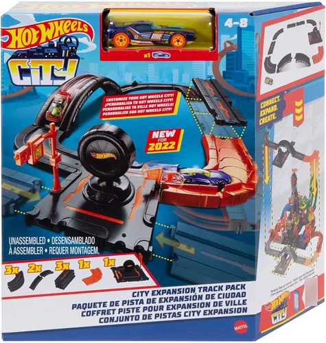 Pista Hot Wheels City Conjunto De Pistas Curvas E Retas