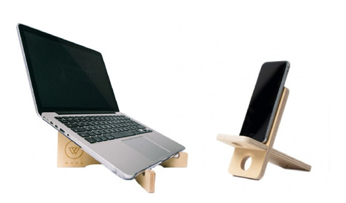 Kit Woox - Stand P/ Notebook + Stand Celular Home Office