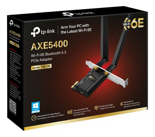 Tp-link Archer Txe72e Adaptador De Red Pcie Axe5400 Wifi6e
