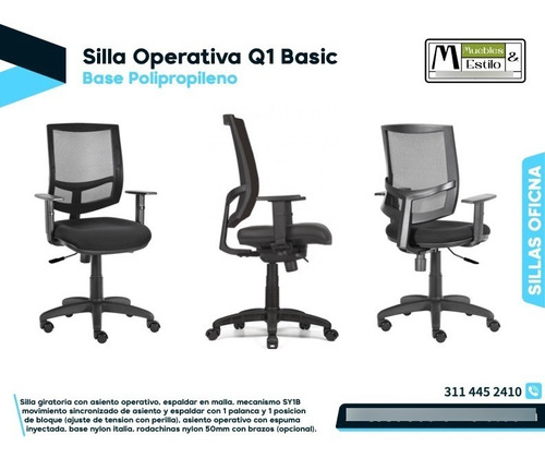 Imagen 2 de 2 de Silla Giraoria. Silla De Oficina Silla Nacional Ergonómica