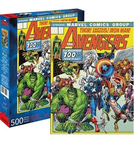 Imagen 1 de 1 de Marvel Comics Avengers Cover Puzzle 500 Piezas