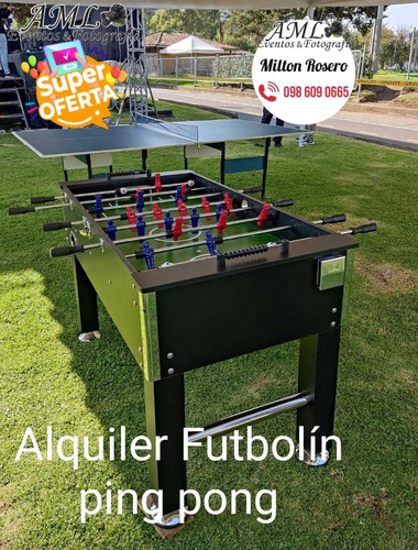 Imagen 2 de 9 de Alquiler Futbolín, Ping Pong, Billar, Toro Mecánico Y Más