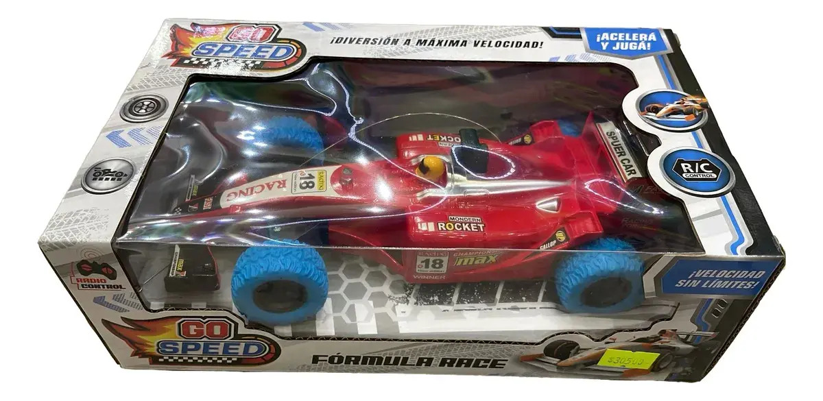 Auto F1 Fórmula Uno Control Remoto Go Speed Luces Modelo SB-55740 Niños
