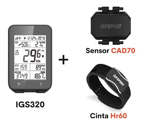 Gps Igpsport Igs320 + Cinta Hr60 + Cadencia + Nf + Garantia