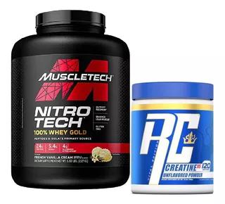 Pack Proteina Nitrotech Wheygold 5lb + Creatina Levrone 300g