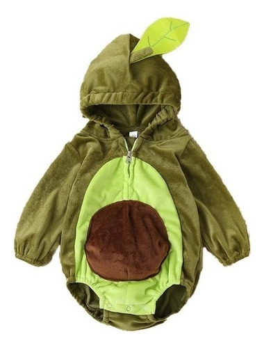 Disfraces De Peluche For Bebé, Mono Con Capucha De Aguacate