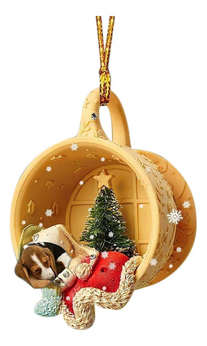 2 Colgante De Perro Festivo Para Árbol De Navidad 2 Piezas