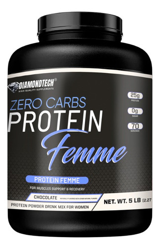 Diamondtech Zero Carbs Proteína Femme 5lbs Sabor Vainilla