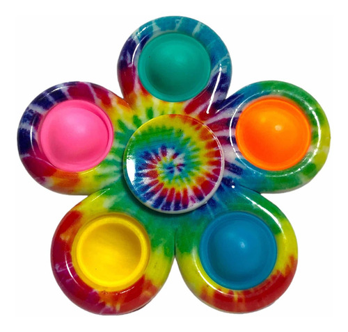 Juguete Plástico Ligero Fidget Spinner Antiestrés Con Pop It