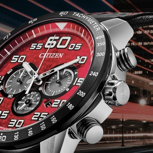 Imagen 6 de 7 de Citizen Primo Chronograph Red Dial Ca4430-01x ... Dcmstore F