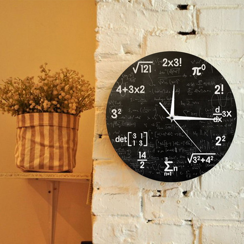 Relojes De Pared Únicos Para Decoración Matemática