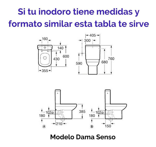 Imagen 3 de 6 de Tabla Asiento Inodoro Daccord Dama Senso Mdf Blanco H. Cromo