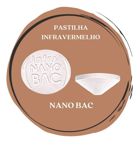 400 Pastilha Infravermelho Longo Nano Bac Terapia Cor Branco