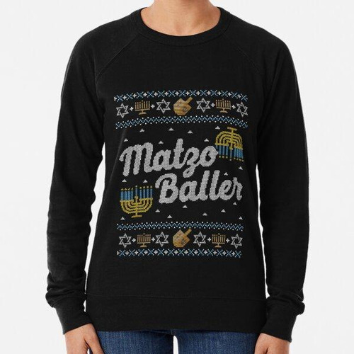 Buzo Ugly Hanukkah Sweater, Matzo Baller, Camisa Judía Calid
