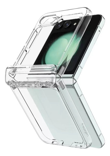 Funda Para Samsung Galaxy Z Flip 5 Clear + Bisagra