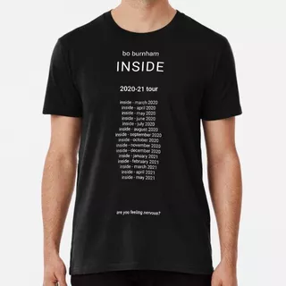 Remera Inside - Bo Burnham - Merchandising De Fan Tour - Bla