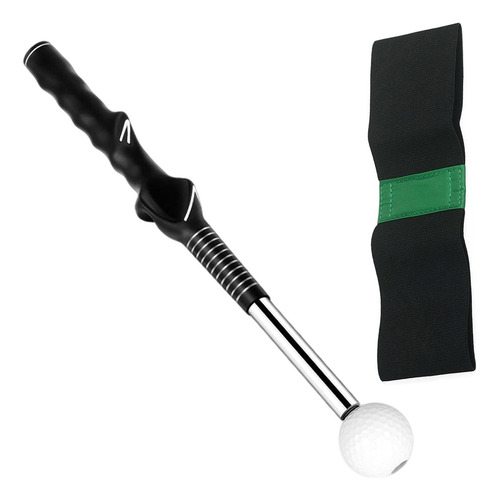 Entrenador De Swing De Golf, Palo Correa De Entrenador Verde