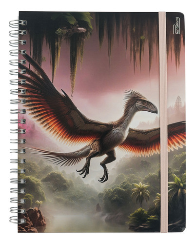 Cuaderno Profesional Universitario Printaform Dinos 1 Pz Protarchaeopteryx Robusta Cuadro Chico