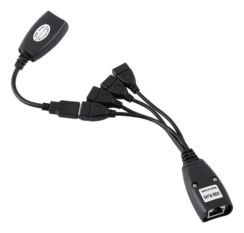 Extensión Ethernet 2.0 Hub Hub De 4 Puertos Usb A Rj45