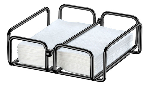 Kit 2 Porta Guardanapo De Mesa Grande Em Aço Onix