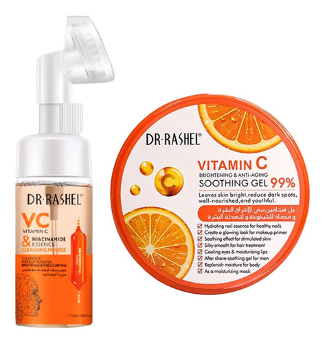 Limpiador Facial Vitamina C + Gel Antienvejecimiento