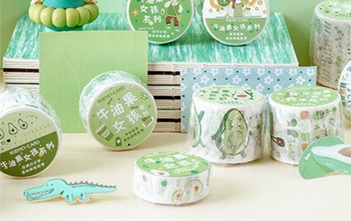 Washi Tape Cinta Adhesiva Aguacate Scrapbooking