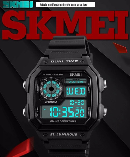 Relogio Skmei Digital Militar Crono Luz (invicta,oakley,tomm