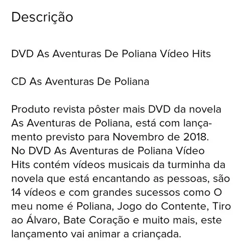 As Aventuras de Poliana - Vídeo