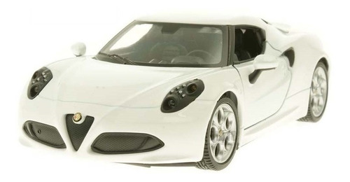 Imagen 5 de 6 de Alfa 4c Auto Coleccion Metal Welly Escla1/24 La Plata