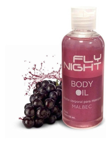 Aceite Para Masajes Fly Night Body Oil Sabor Malbec - Fun*