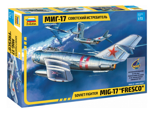 Avion Caza Sovietico Mig 17 Fresco 1/72 Zvezda 7318 Maqueta