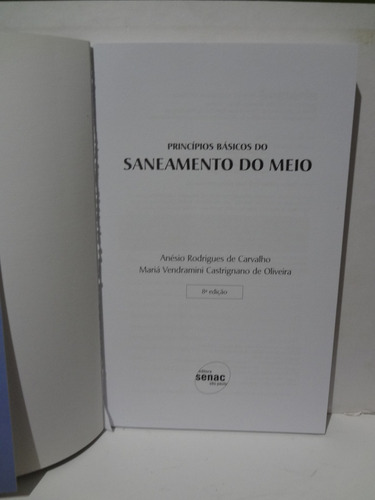 Princípios Básicos Do Saneamento Do Meio Anésio R Carvalho (Usado)
