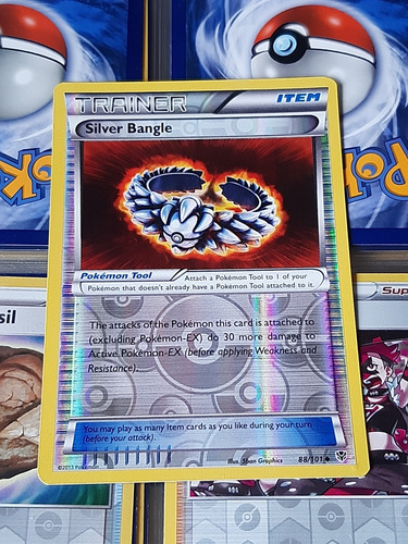 Silver Bangle 88/101,original De Pokemon Tcg,trainer,item