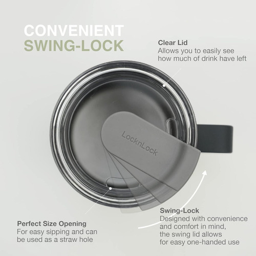 A Bloqueo De Doble Pared De Acero Inoxidable Locknlock Con