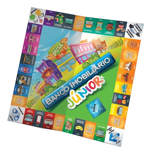 Imagem 2 de 2 de Jogo de mesa Banco imobiliário Júnior Estrela