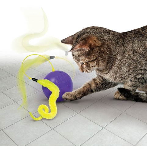 Imagem 3 de 3 de Brinquedo Interativo P/ Gatos Kong Cat Purrsuit Whirlwind