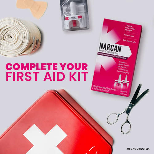 Narcan Spray Nasal 4 Mg - 2 Dispositivos Dosis Unica